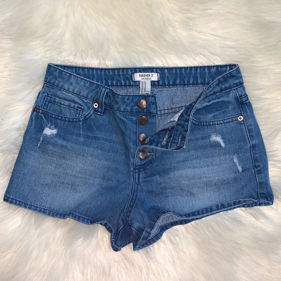 FOREVER 21 Jean Shorts - Picture 1 of 3